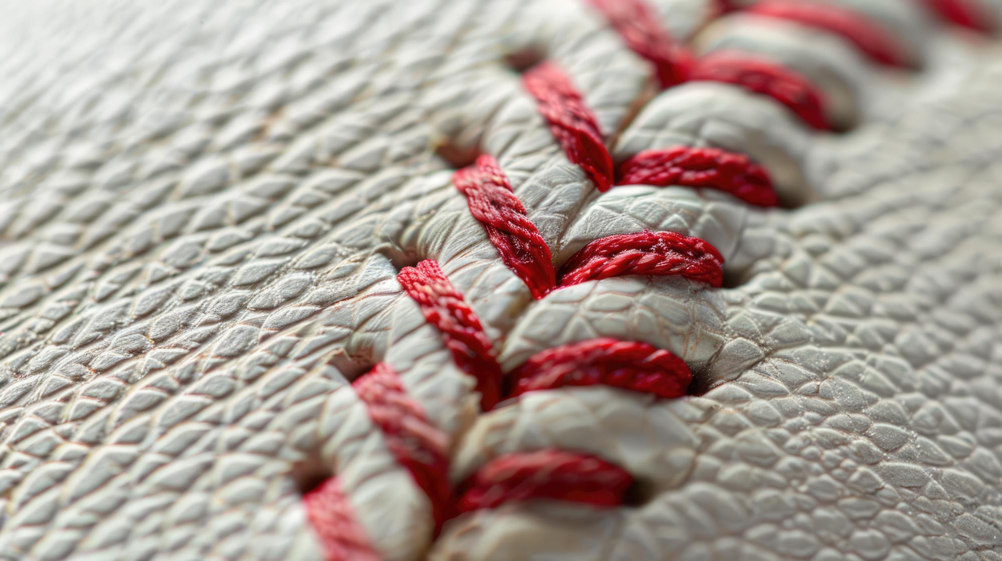 Close-up satin stitch detail